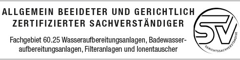 Allgemein beeideter und gerichtlich  zertifizierter Sachverständiger